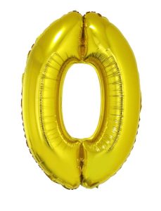 Ballon chiffre 0 – Or