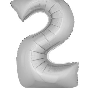 Ballon chiffre 2 – Argent