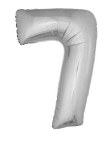 Ballon chiffre 7 – Argent