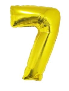 Ballon chiffre 7 – Or