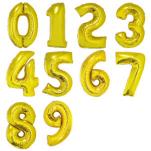 40" Ballons chiffre - Or