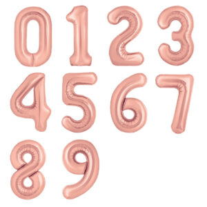 34" Rose Gold Numbers