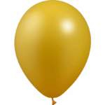 100 Ballons 12" Metal Or - Balloonia